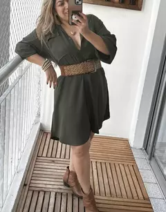 Vestido Camisa , Chemise Manga Longa -Beth - comprar online