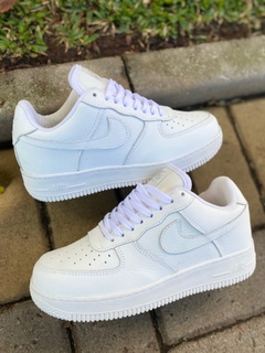 Air Force 1 Branco couro aspero - comprar online