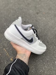 Air force 1 branco preto cinza - comprar online