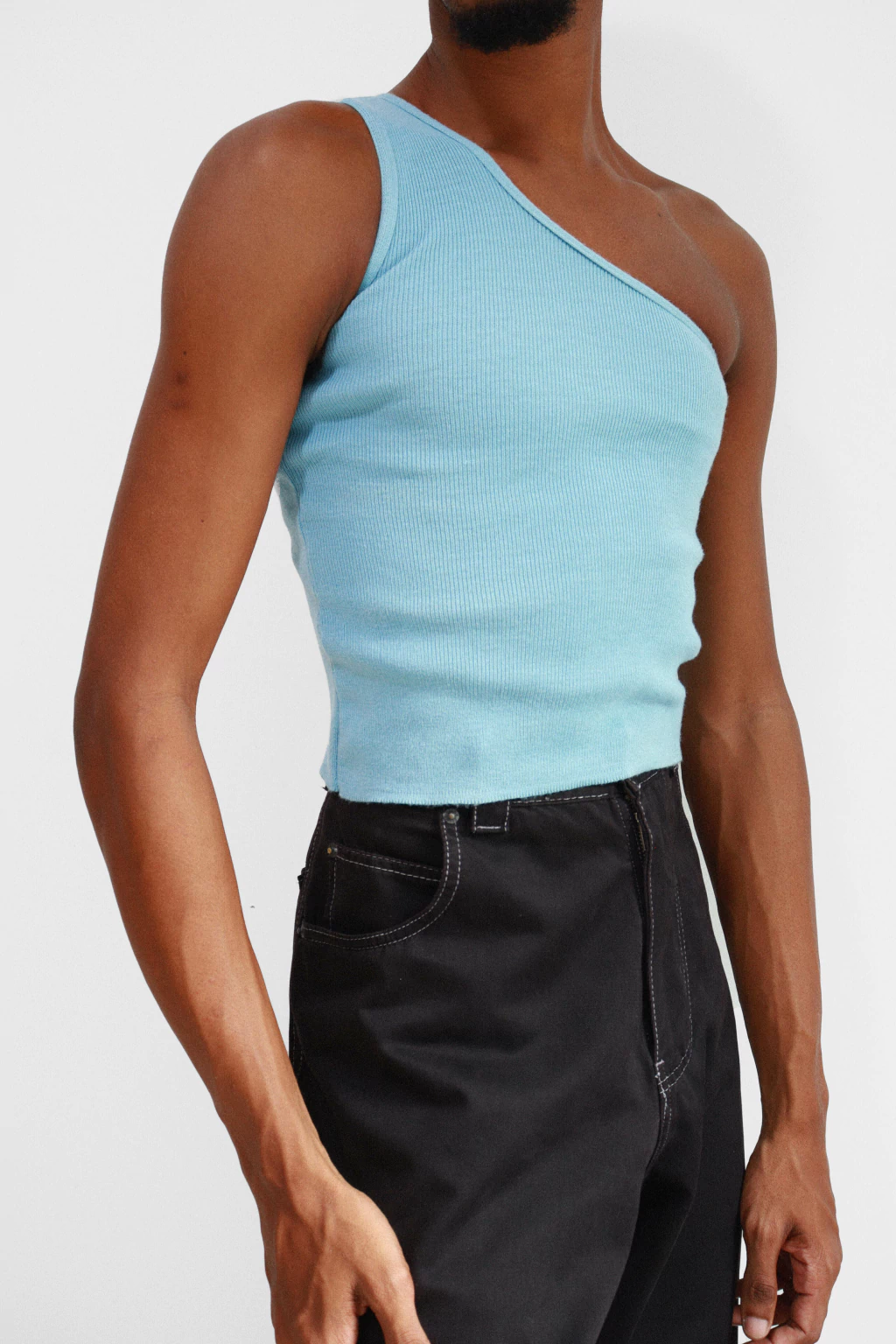 PP/P | Blusa Azul Ombro Só
