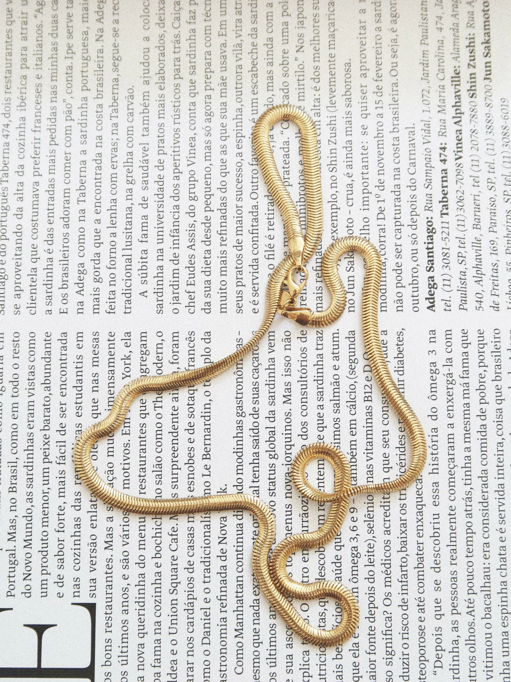 Colar Malha Snake