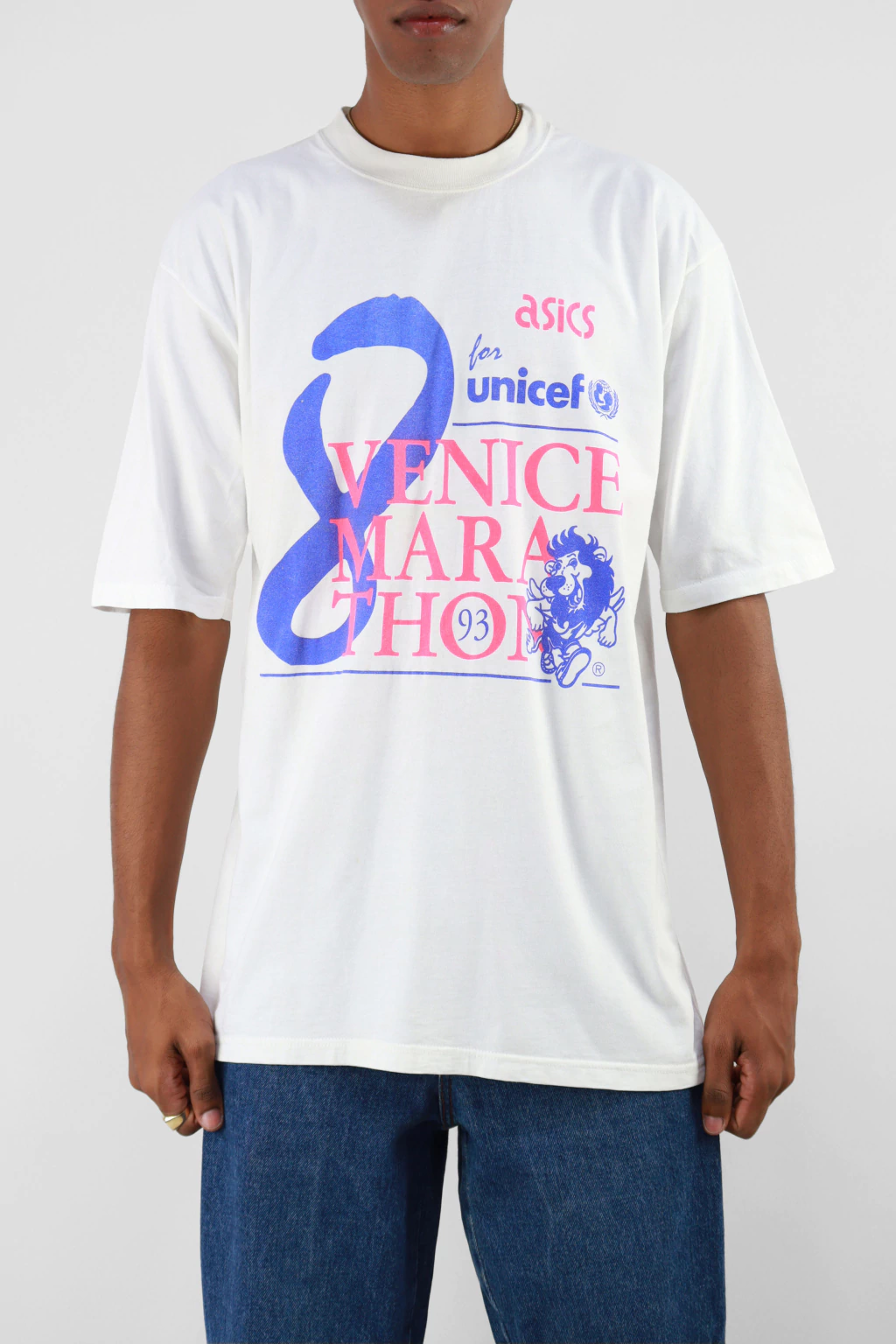 M | Camisa Asics Venice Marathon 93 Vintage