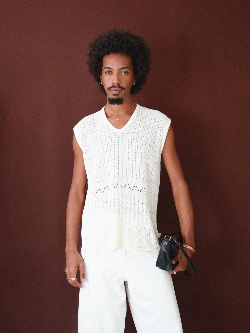 M | Camisa Tricot Off-White Mercatto