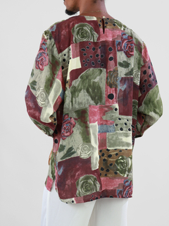 m/g | camisa estampada araans vintage - REFFE SHOP ッ