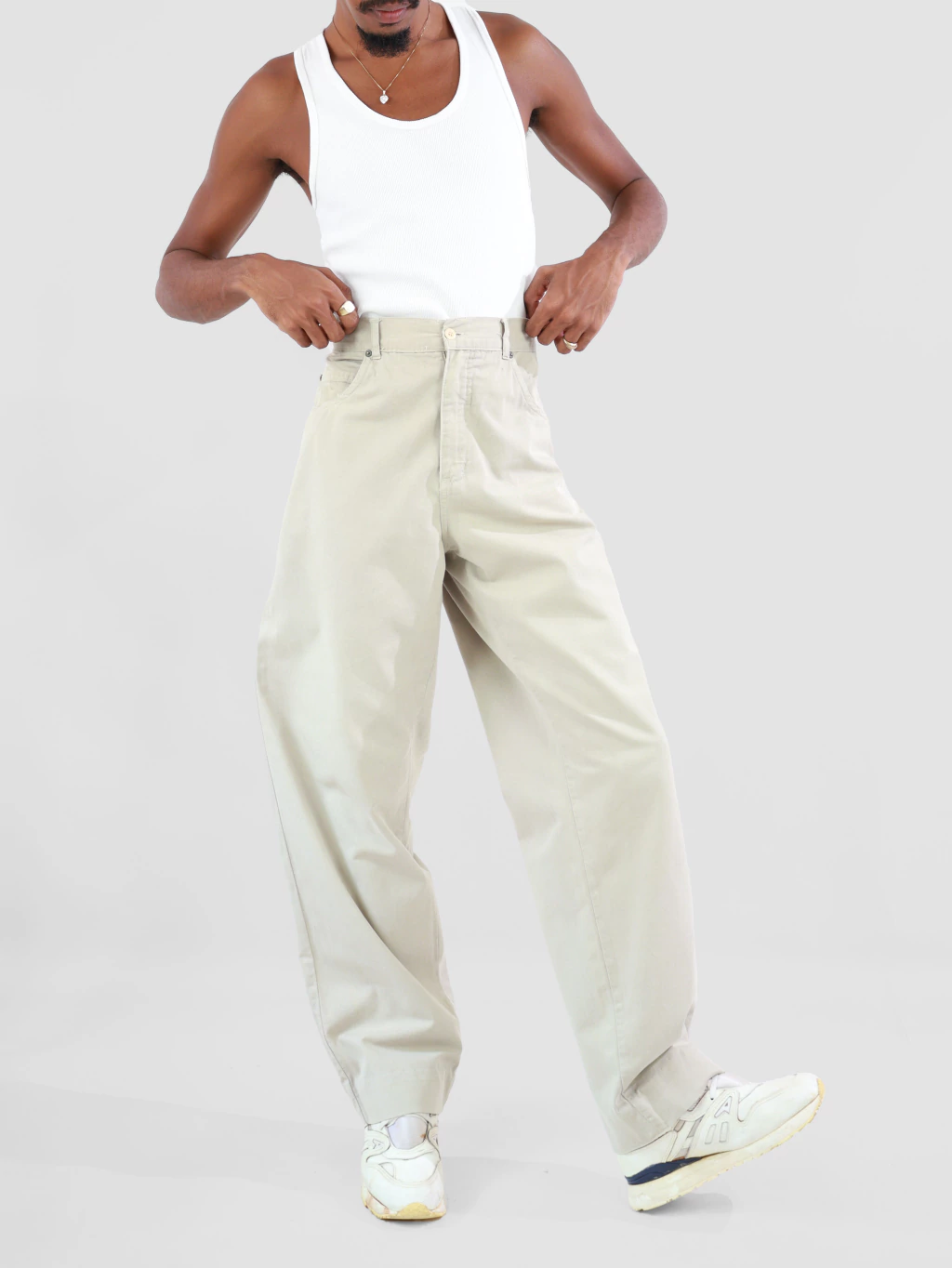 46/48 | calça jeans baggy onix vintage