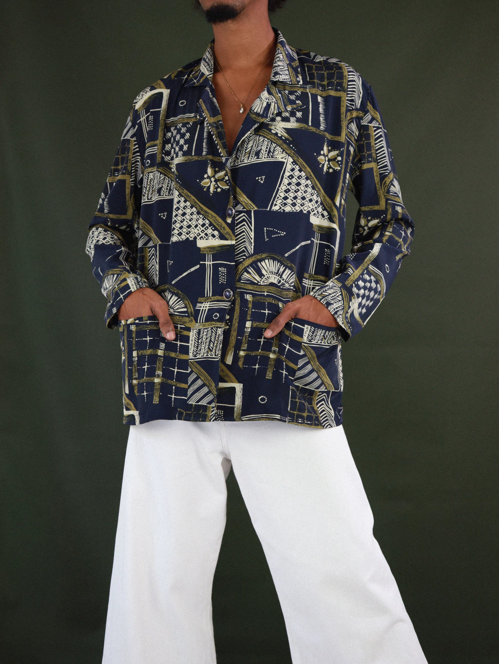 M/G | Camisa Blazer Vintage Estampada