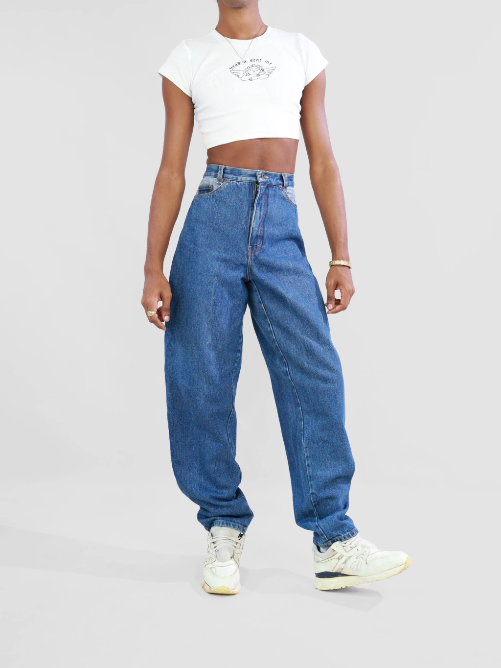 38/40 | calça jeans baggy invader vintage