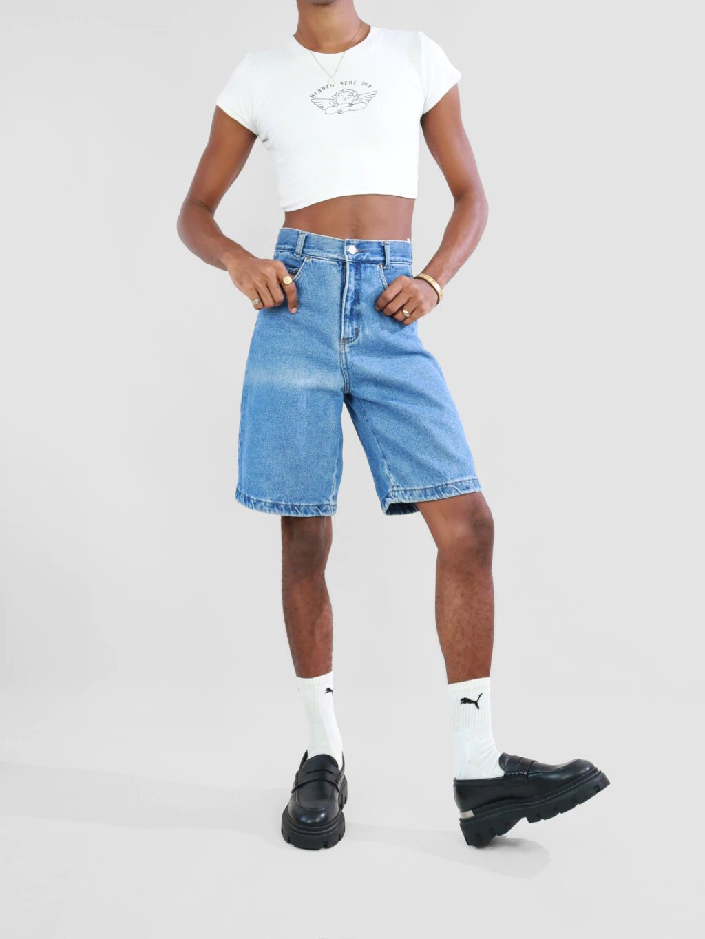 36/38 | bermuda jeans daikiry vintage