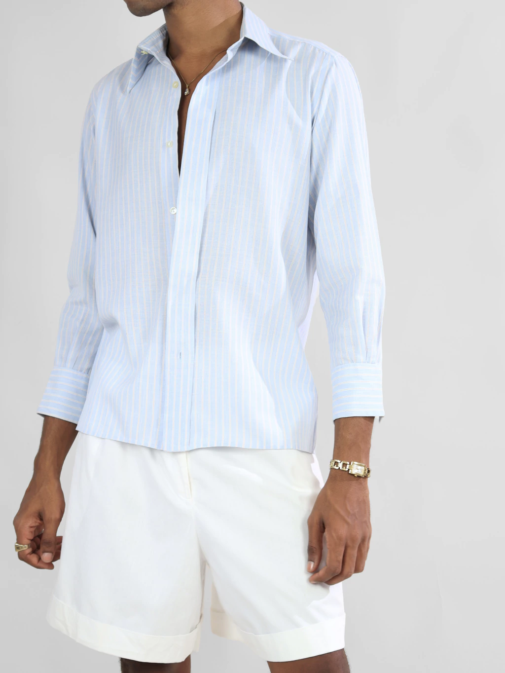 p | camisa listrada pierre cardin vintage 90's