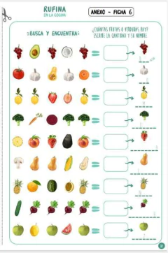 Cuadernillo Digital de Actividades Extras – Ideal para Docentes y Profesionales de la Salud - Rufina en la cocina