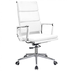 Sillón Aluminium Soft Pad Alto Blanco