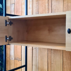 Escritorio Madera y Hierro 130cm x 60cm x 200h - comprar online