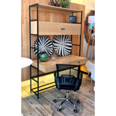 Escritorio Madera y Hierro 130cm x 60cm x 200h - Muebles de diseño | Gift Collection