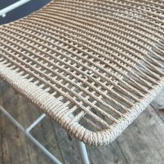 Silla Hierro Blanco y Soga Blanca (Ultima unidad) - Muebles de diseño | Gift Collection