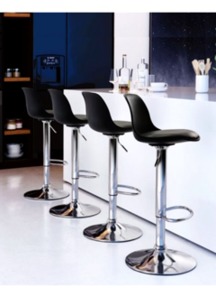 Set x2 Banqueta Tulip Regulable Negra - Muebles de diseño | Gift Collection