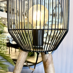 Lámpara de Mesa Draco Hierro y Madera - Muebles de diseño | Gift Collection