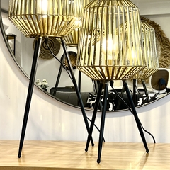 Lámpara de Mesa Cortez Hierro Y Dorado - Muebles de diseño | Gift Collection