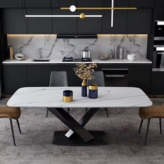 Mesa de neolith Lena Blanca 160cm - comprar online