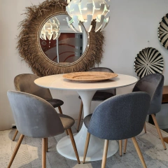 Mesa Comedor Redonda Tulip Blanca Importada - tienda online