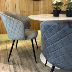 Sillón Mawi Pana Gris Claro Pata Negra - Muebles de diseño | Gift Collection