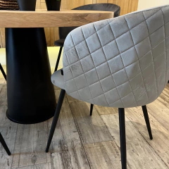Imagen de Sillón Mawi Pana Gris Claro Pata Negra