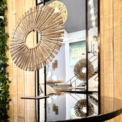 Aro Rústico Hierro y Ratán Indonesia - Muebles de diseño | Gift Collection
