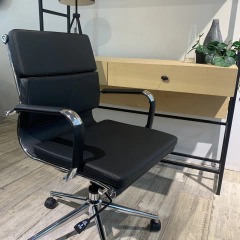 Sillón Aluminium Soft Pad Bajo Negro - comprar online