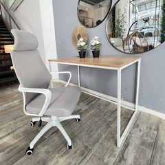 Silla Giratoria Chanel Gris y Blanco en internet