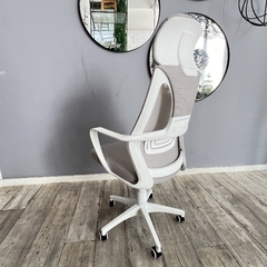 Silla Giratoria Chanel Gris y Blanco - tienda online