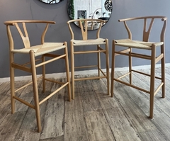 Banqueta Wishbone Natural en internet