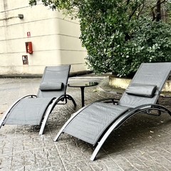 Set x2 Reposera Florida Negra - Muebles de diseño | Gift Collection