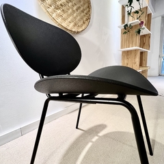 Mesa Comedor Tulip Negra 80cm + 2 Sillas Street Negras