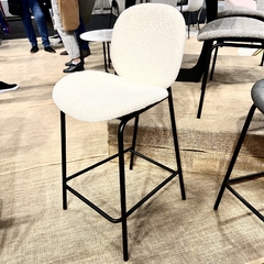 Set x2 Banqueta Hank Boucle Beige - comprar online