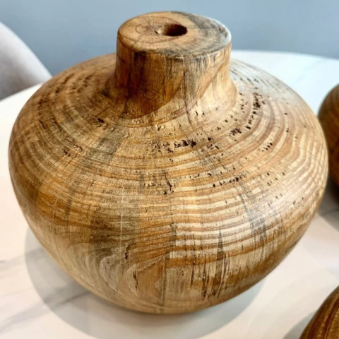 Botellón Calabaza Madera Maciza