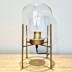 Lámpara de Mesa Glass Base Dorada - comprar online