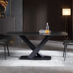 Mesa Marco Rectangular neolith 140 Negra - comprar online