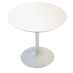 Mesa Auxiliar Blanca Tulip 50cm alto
