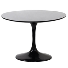 Mesa Comedor Tulip Negra para EXTERIOR