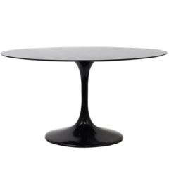 Mesa Comedor Tulip Oval Negra