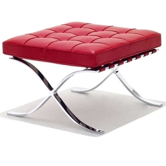 Puff Otomano Barcelona Rojo