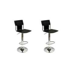 Set x2 Banqueta Gloria Ecocuero Negro en internet