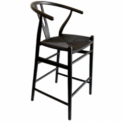 Banqueta Wishbone Negra - comprar online