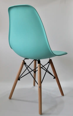 Silla Eames Verde Aqua Pata Madera - tienda online