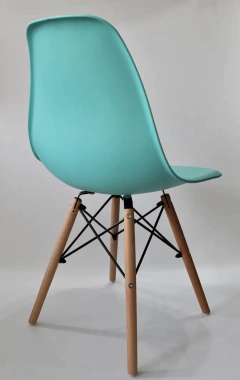 Silla Eames Verde Aqua Pata Madera - tienda online