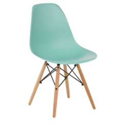 Silla Eames Verde Aqua Pata Madera - comprar online