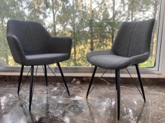 Silla Ecocuero Ornes Gris - Muebles de diseño | Gift Collection