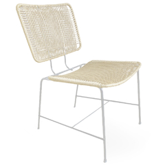 Silla Hierro Blanco y Soga Blanca (Ultima unidad) - tienda online