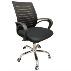 Silla Giratoria Elis Negra - comprar online