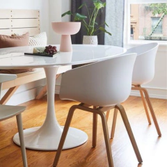 Sillón Hay Blanco Pata Símil Madera - comprar online