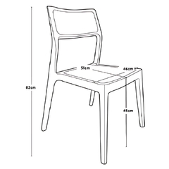 Silla Kadek Negra - Muebles de diseño | Gift Collection